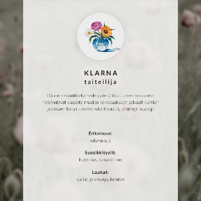 Poster Pastel flowers elegance harmony sensuality