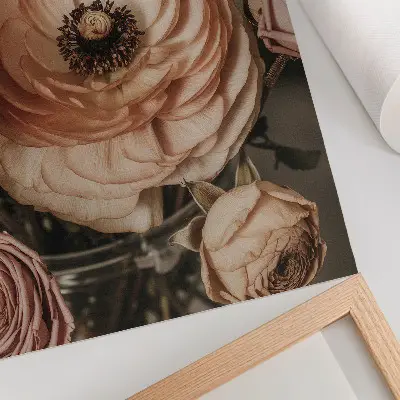 Pastel flowers elegance harmony sensuality poster pastels in an elegant harmonious and sensual floral style