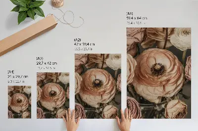 Pastel flowers elegance harmony sensuality poster pastels in an elegant harmonious and sensual floral style