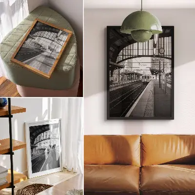 Modernity, structure, space, symmetry, rhythm poster
