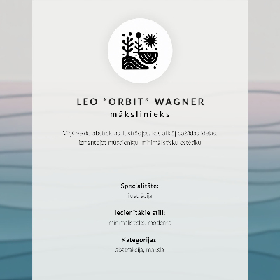 Poster Gray mugs and a cream background with coffee beans