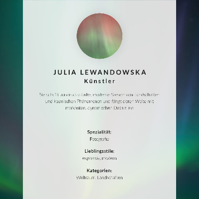 Premium wall art Aurora Borealis over a night landscape full of stars