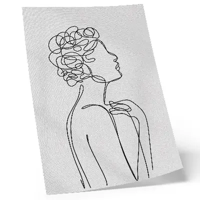 Art print minimalist female silhouette