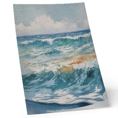 Decorative poster atmospheric waves inspired by the tranquil beauty of nature