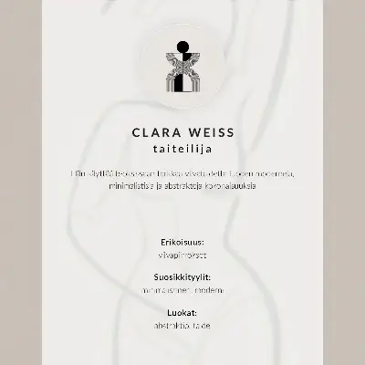 Minimalist hand line poster elegant modern design