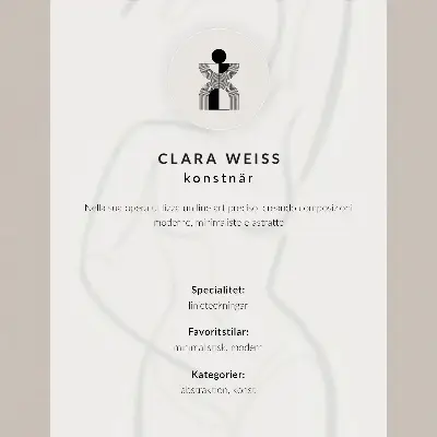 Minimalist hand line poster elegant modern design