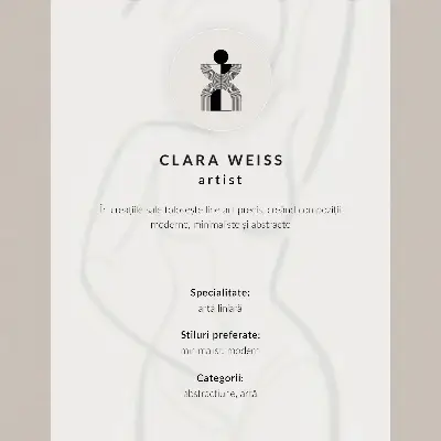 Minimalist hand line poster elegant modern design