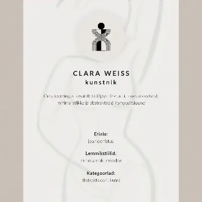 Minimalist hand line poster elegant modern design