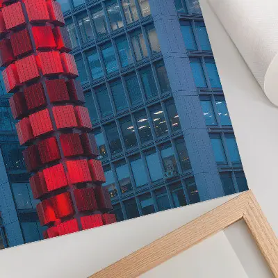 Art print modern architecture with an urban atmosphere and sense of spaciousness