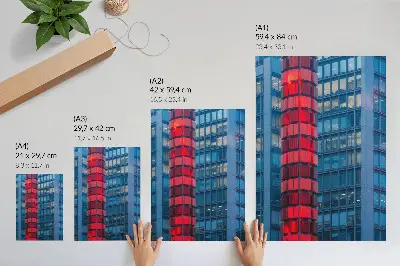 Art print modern architecture with an urban atmosphere and sense of spaciousness
