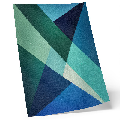 Art print Green and blue triangles of varying intensity