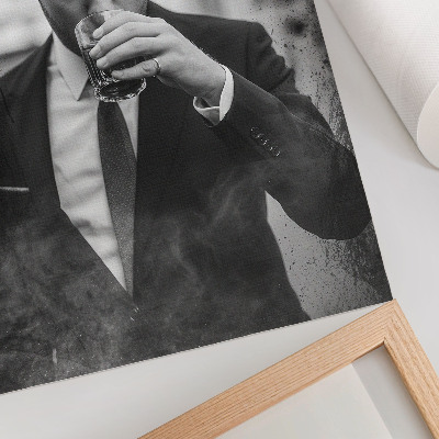 Poster A black and white portrait full of elegance