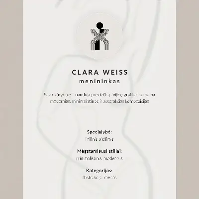 Modern Line Art Poster two-dimensional faces design