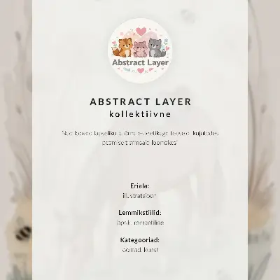Baby horse and dandelions poster in warm pastel colors