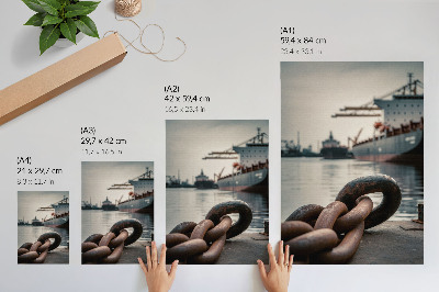 Premium wall art The charm of the port, the ships, the industrial atmosphere