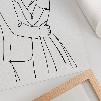 Poster Slim figures, perfect lines, lack of detail