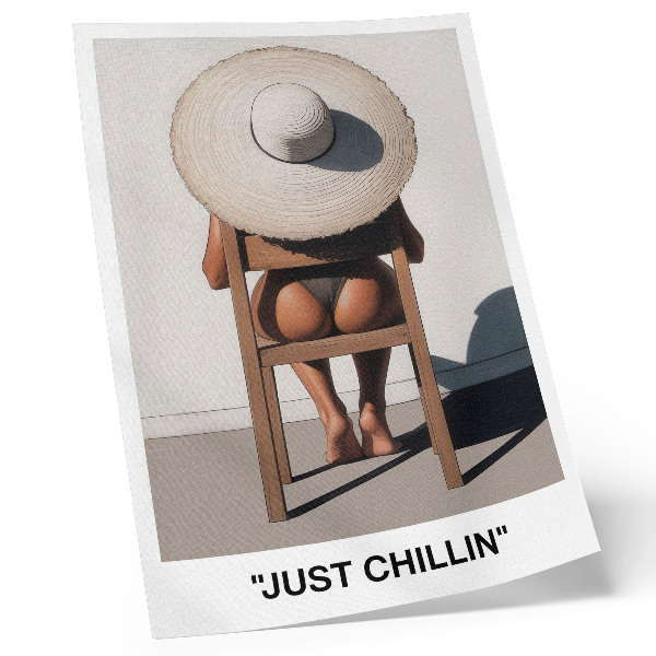 Poster Minimalist design hat for a relaxing atmosphere