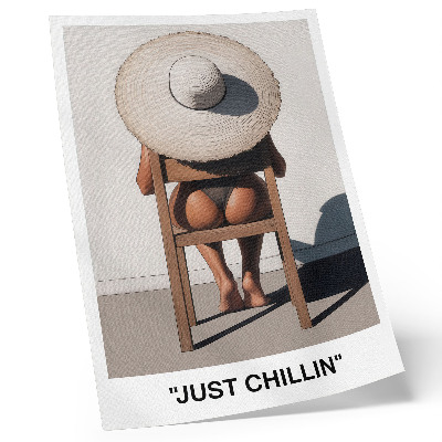 Poster Minimalist design hat for a relaxing atmosphere