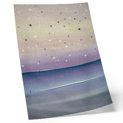 Decorative poster Purple and navy blue sky drops minimalist