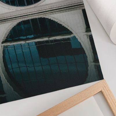 Art print Modern architecture glass reflection of the building