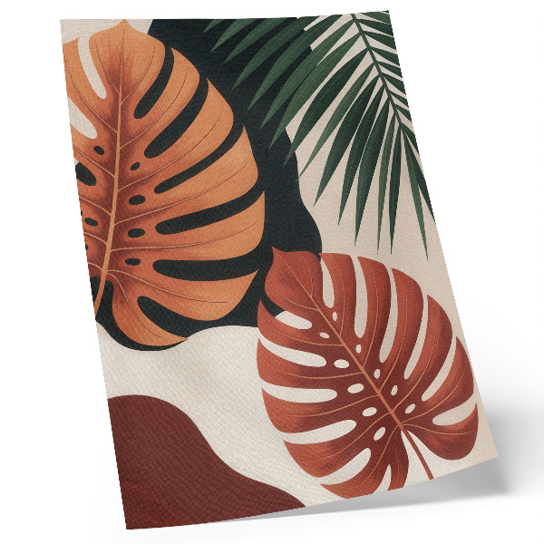 Poster Tropical leaves, vivid colors, modernity