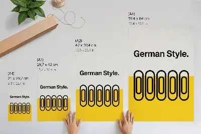 Premium wall art with clean geometric lines and contrasting colors