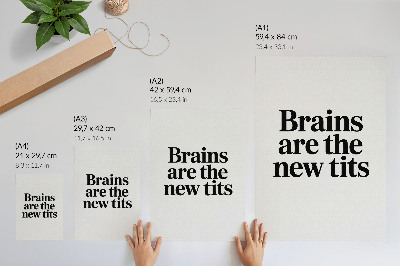 Poster Contrast typography motif with an inspiring message