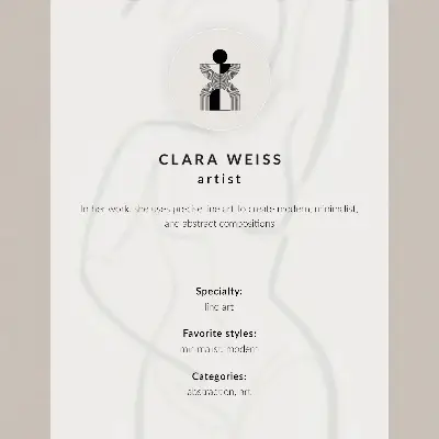 Decorative poster abstract facial lines in modern minimalism style