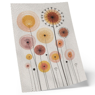 Art print Pastel dandelions, modern style, delicate