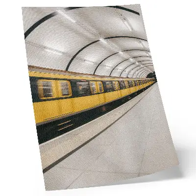 Decorative poster modern metro theme with smooth dynamic lines