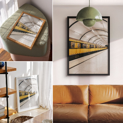 Decorative poster Modern metro, smooth lines, dynamic