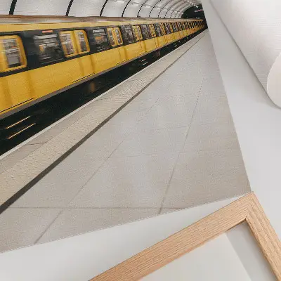 Decorative poster modern metro theme with smooth dynamic lines