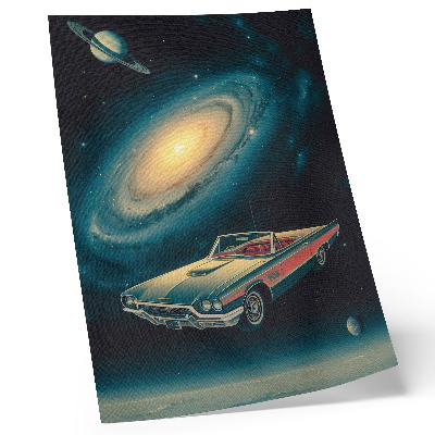 Art print A car in space is a fantastic combination