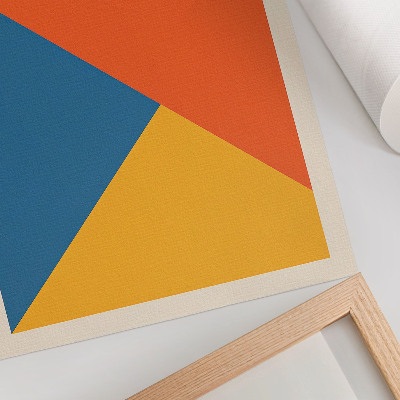 Art print Geometric shapes, intense colors, modern atmosphere