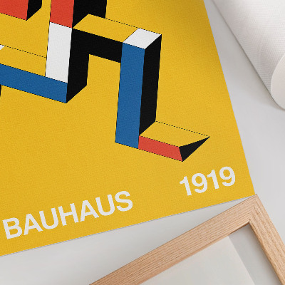 Poster Expressive pattern, geometry, dominance of color, modernity