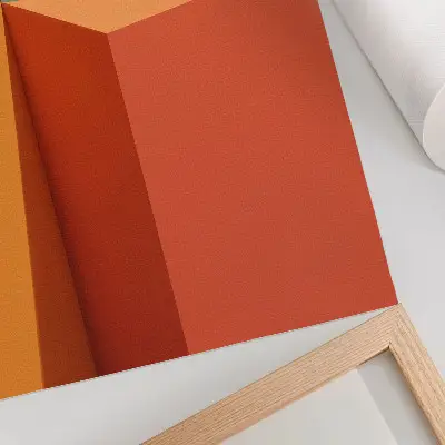 Premium decorative wall art geometric architecture with harmonious color space design