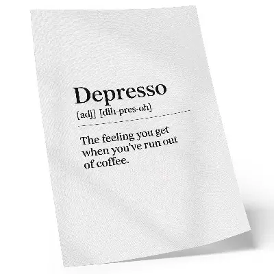 Depresso definition decorative poster