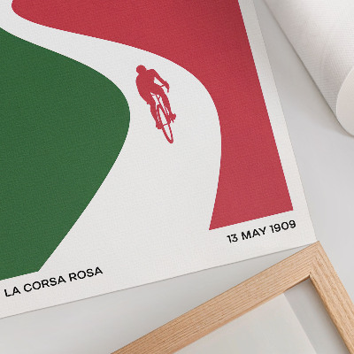 Poster Contrasting colors, dynamic minimalist style