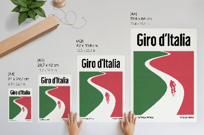 Poster Contrasting colors, dynamic minimalist style