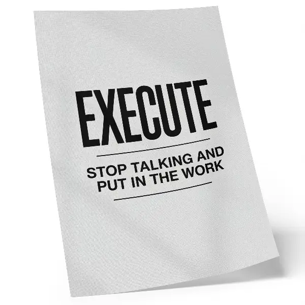 Art print minimalist motivational quote