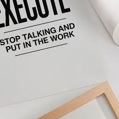 Art print minimalist motivational quote