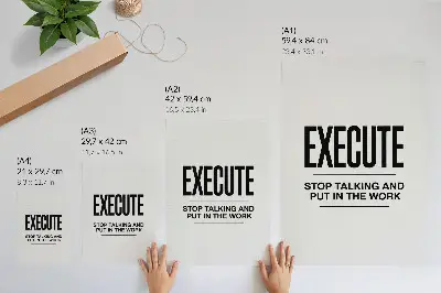 Art print minimalist motivational quote