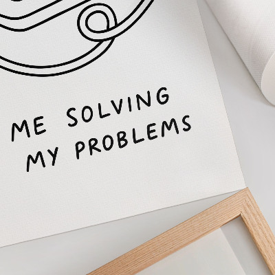 Premium wall art A minimalist illustration with humor