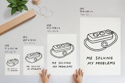 Premium wall art A minimalist illustration with humor