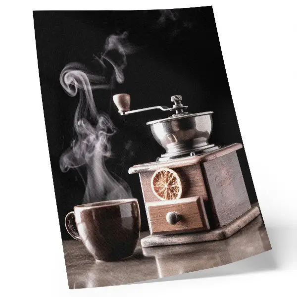 Poster with atmospheric classic motifs and a dark palette