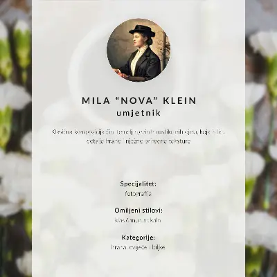 Poster with atmospheric classic motifs and a dark palette