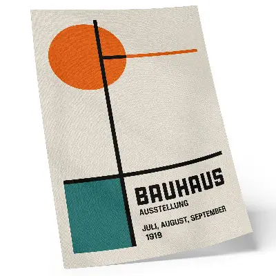 Art print featuring geometric minimalism and modern forms in color
