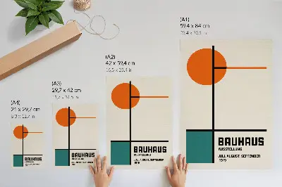 Art print featuring geometric minimalism and modern forms in color