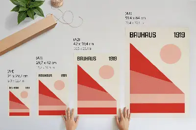 Premium wall art geometric composition in a modern minimalist style
