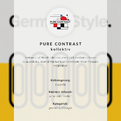 Art print The Bauhaus style is dominated by geometric simplicity